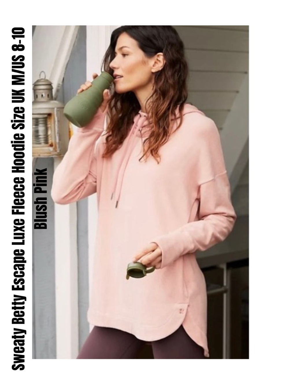 Sweaty Betty Escape Luxe Fleece Hoodie Size UK M/US 8-10